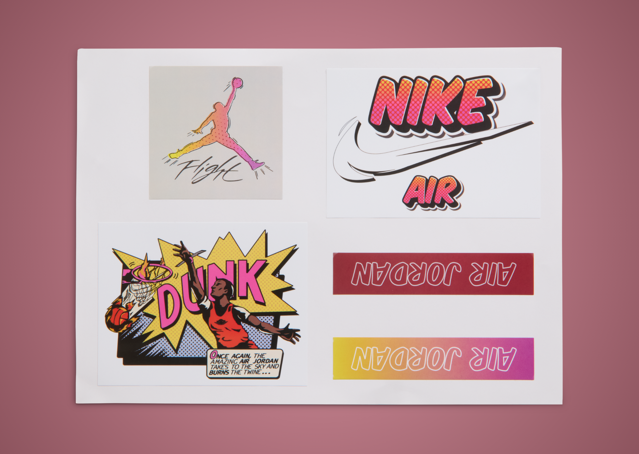 Air Jordan 4 Retro Comic - Stickers