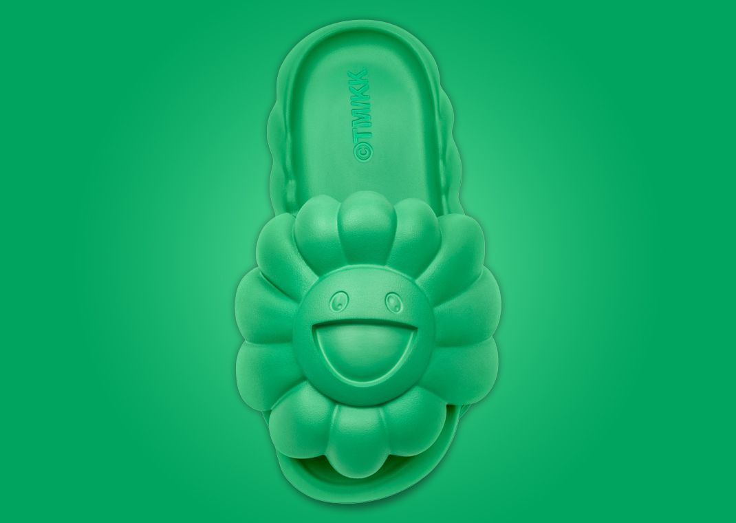 Takashi Murakami's Ohana Full-Bloom Slide Island Green