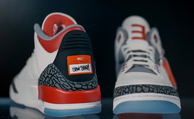 Up Close Look At Eminem's Jordan 3 Air Shady PE