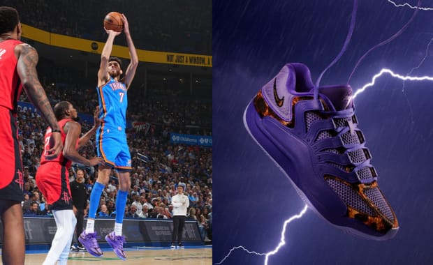 Chet Holmgren Rolled Out KD 18 Thunder & Reign PE in NBA Opener Against Durant