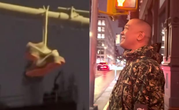 Beating a Dead Pigeon: Did Jeff Staple Throw a Fake Pair of Pigeon Dunks on a Lamp Pole for Clicks?