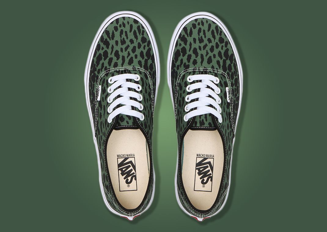 Wacko Maria x Vans V44 Authentic Leopard Green Top