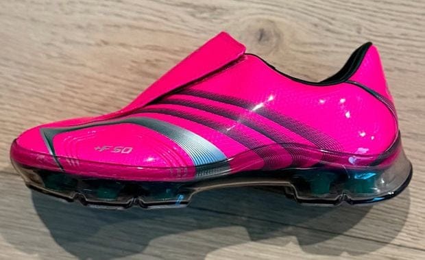 The adidas F50 Adiframe Walkable Shock Pink Releases March 2026