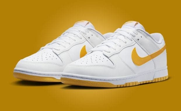 Nike Dunk Low White University Gold
