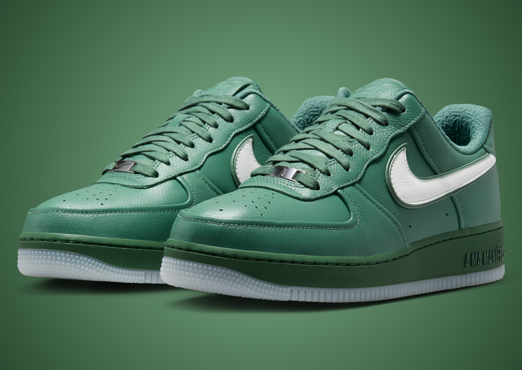 A Ma Maniere x Nike Air Force 1 WYWS Green Stone - Angle