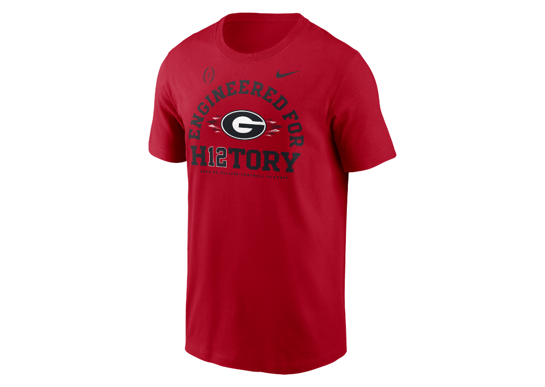 Georgia Bulldogs 2025 College Football Playoff Bound Engineered For History Men's Nike College T-Shirt