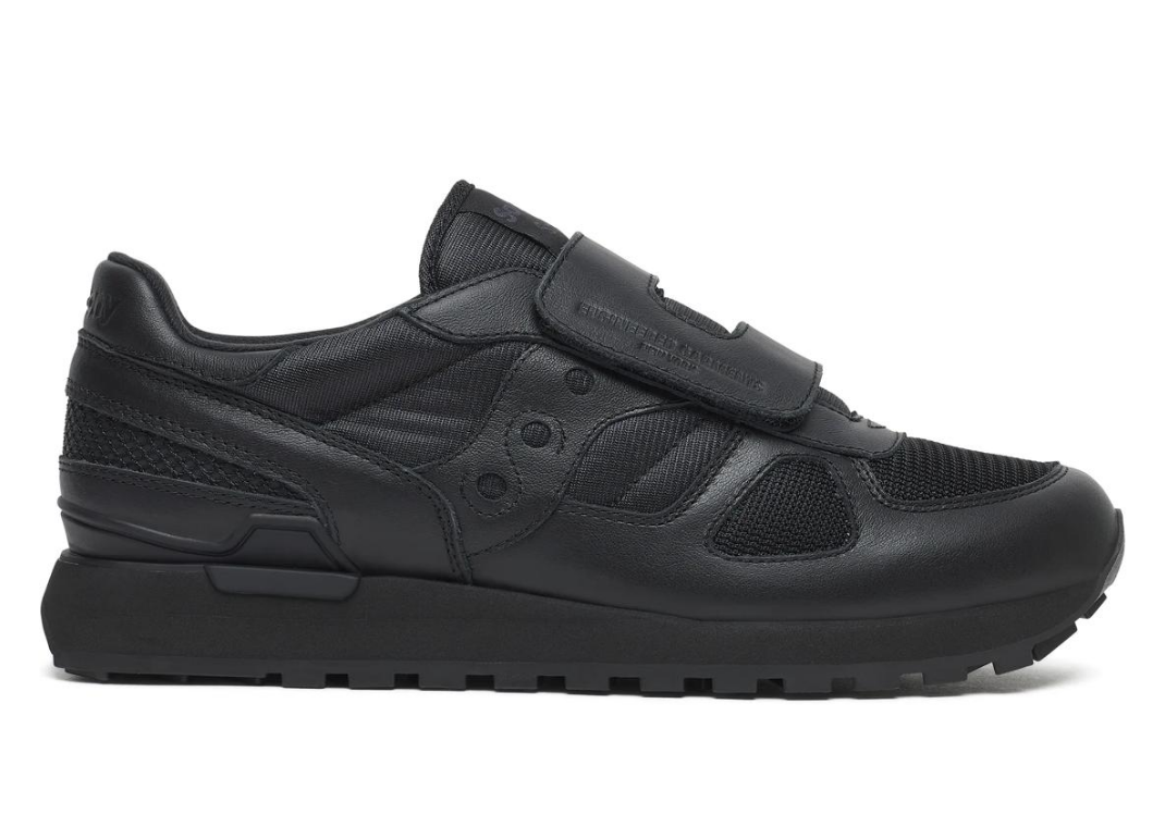 Engineered Garments x Saucony Shadow Double Velcro Black - Lateral