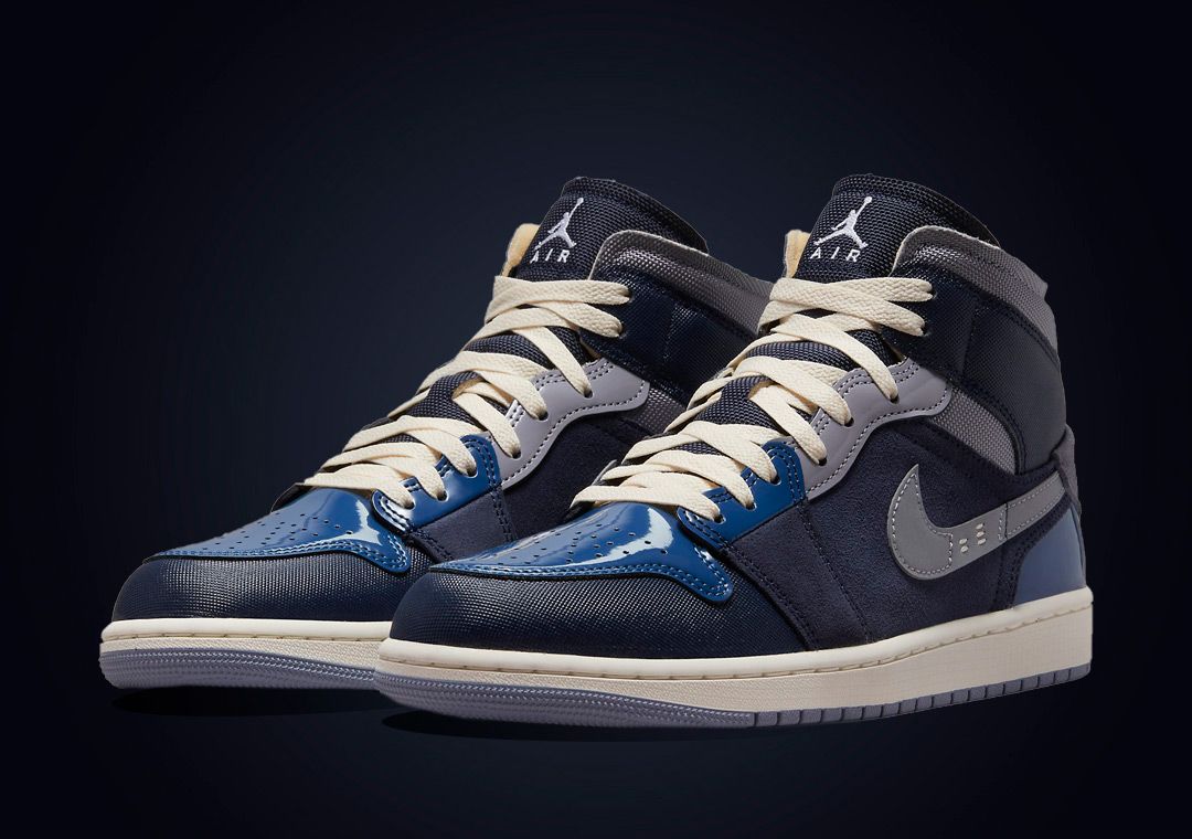 The Air Jordan 1 Mid SE Craft Gets The Obsidian Treatment