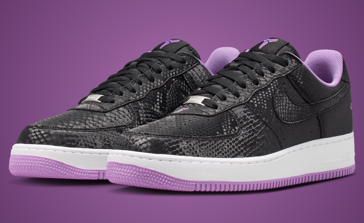 Official Images of the Kobe Air Force 1 Purple Stardust Have Arrived