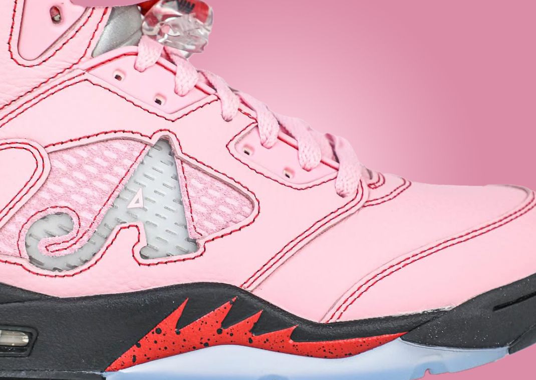Awake NY x Air Jordan 5 Retro Pink Ice Detail