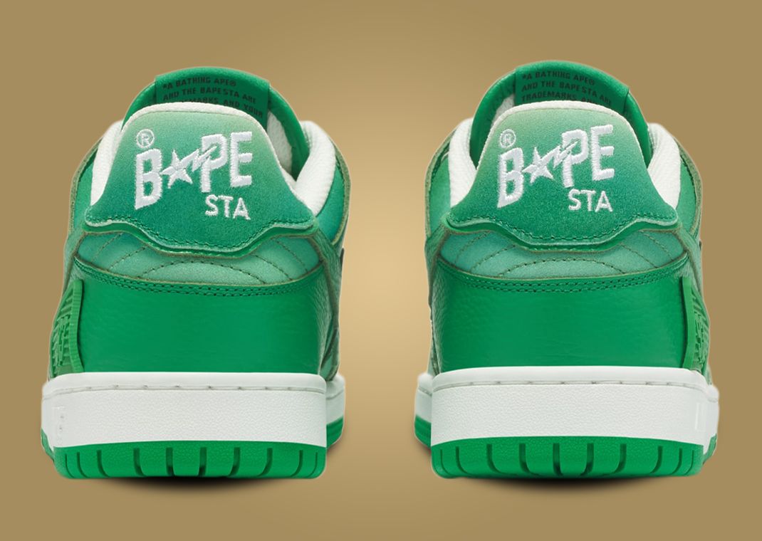 BAPE SK8 STA Gradient Green Back