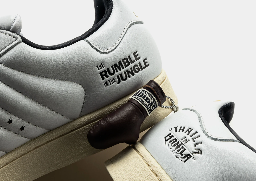 Shoe Palace x Muhammad Ali x adidas Superstar Cloud White - Detail