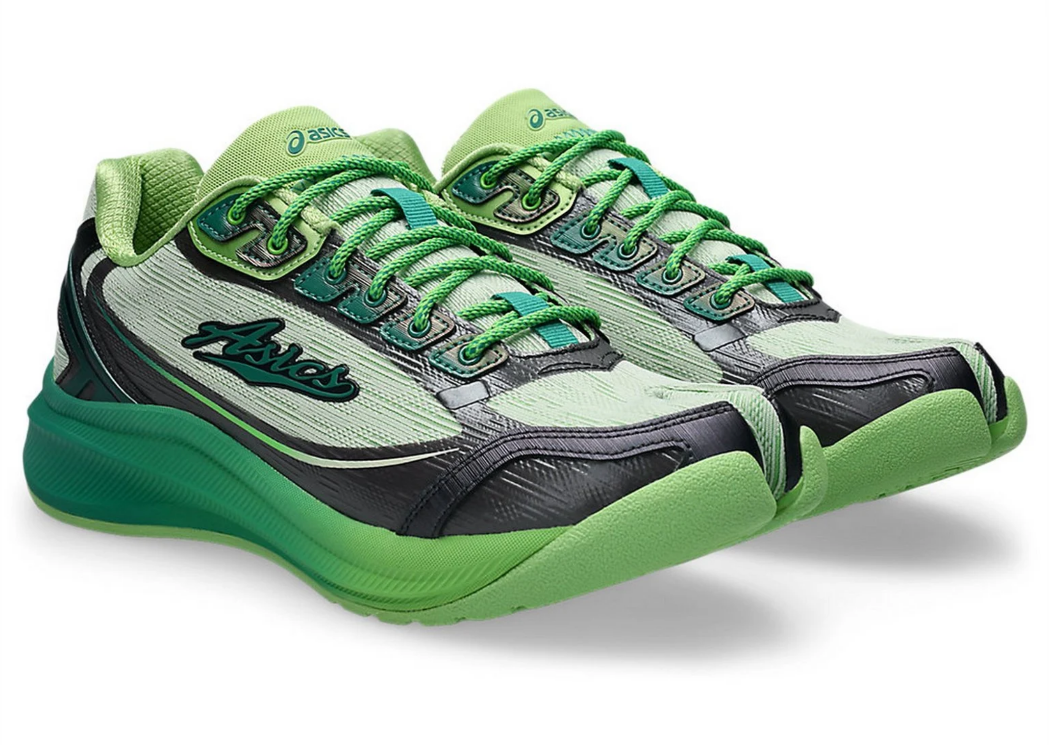 Kiko Kostadinov x Asics Ilargi FF II Green - Angle