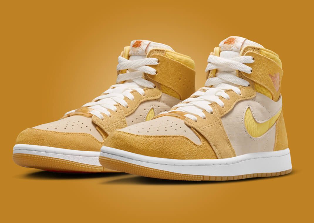 Air Jordan 1 High Zoom CMFT 2 Yellow Ochre (W) Angle