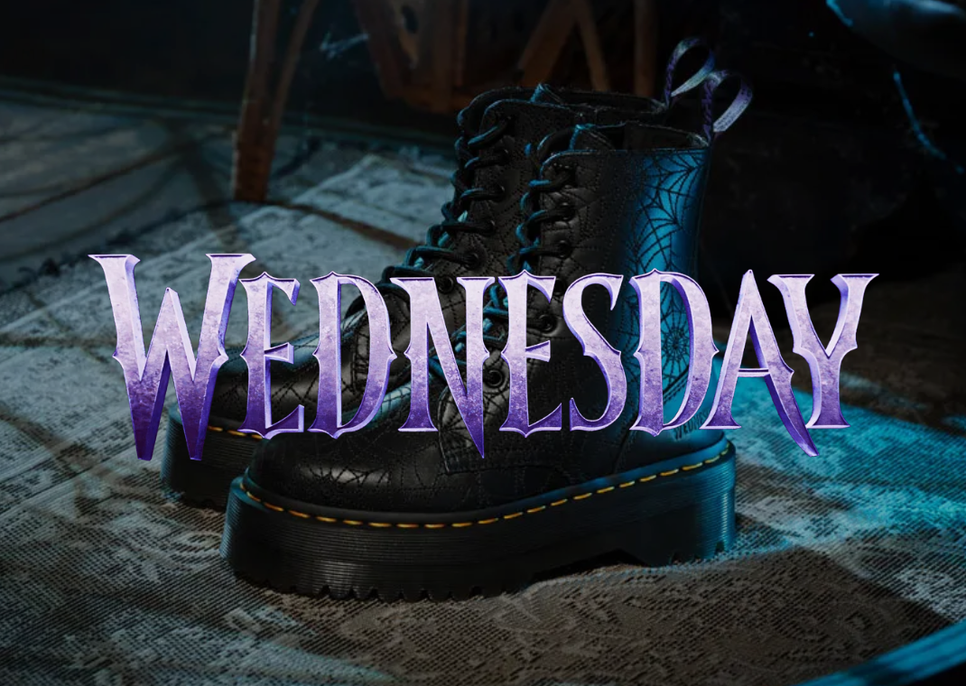 Dr. Martens Launches Wednesday Addams-Inspired Collection of Boots