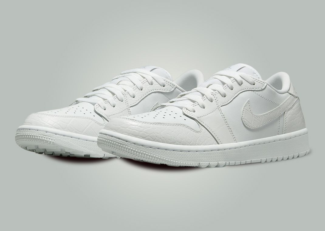 Air Jordan 1 Low Golf "White Croc"