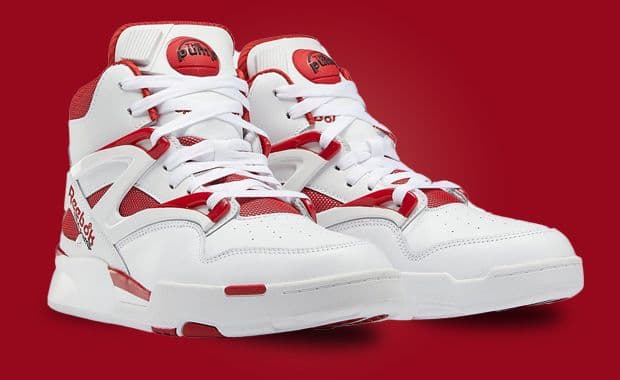 White And Red Tones Cover The Reebok Pump Omni Zone 2