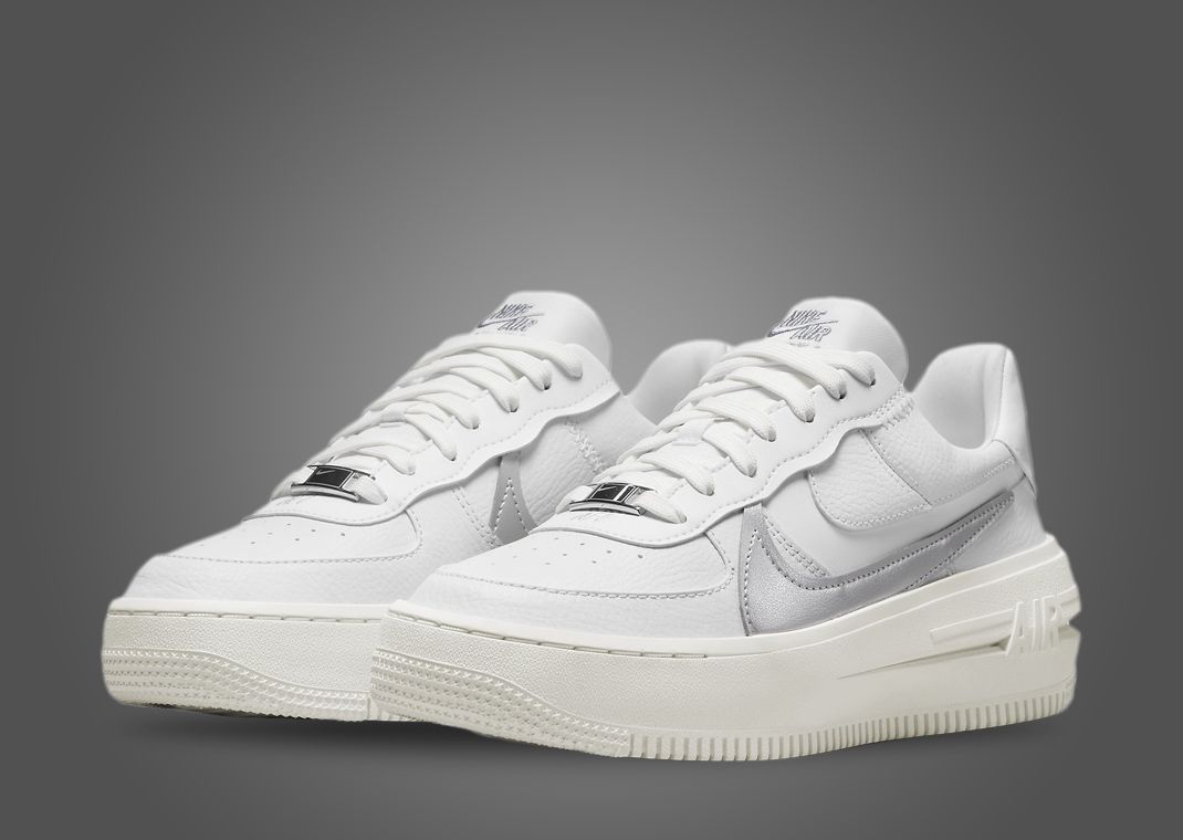 Nike AF1 PLT.AF.ORM "Summit White Metallic Silver" (W)