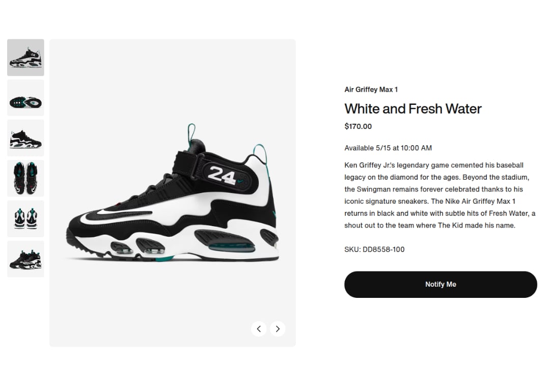 Nike Air Griffey Max 1 Freshwater