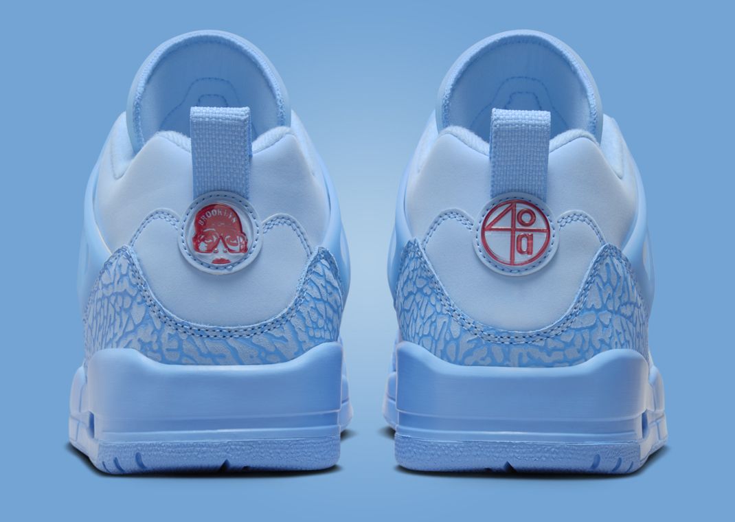 Jordan Spizike Low Football Blue Heel