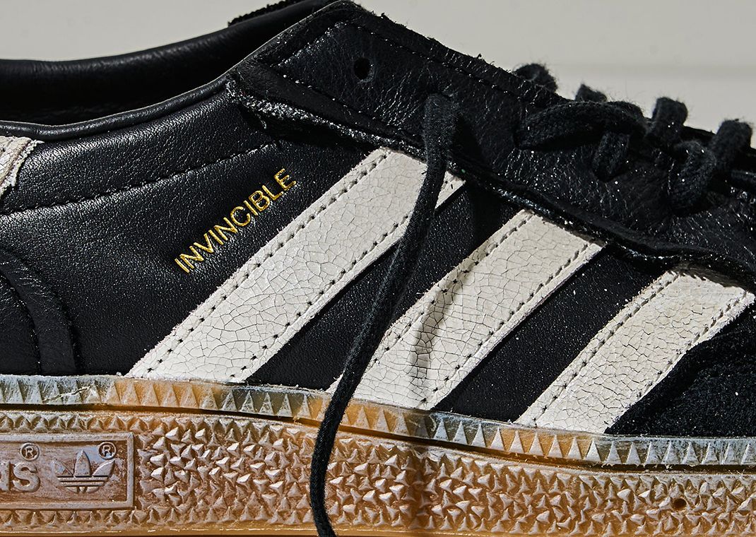 Invincible x adidas Handball Spezial Black Midfoot Detail