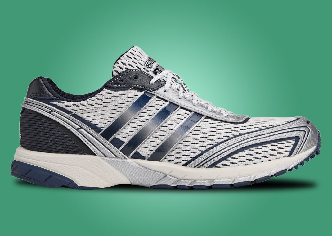 Sporty & Rich x adidas Adizero Adios Cloud White Collegiate Navy Lateral