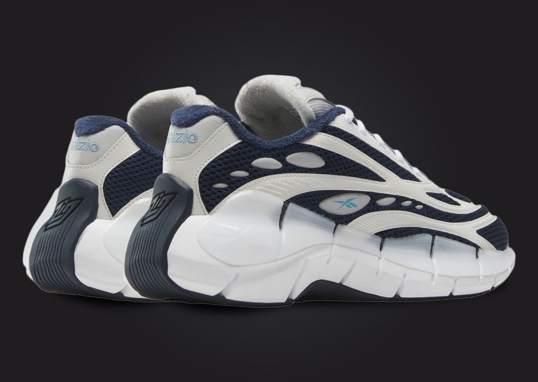 GUIZIO x Reebok Zig Kienetica 2.5 Pure Grey Heel Angle