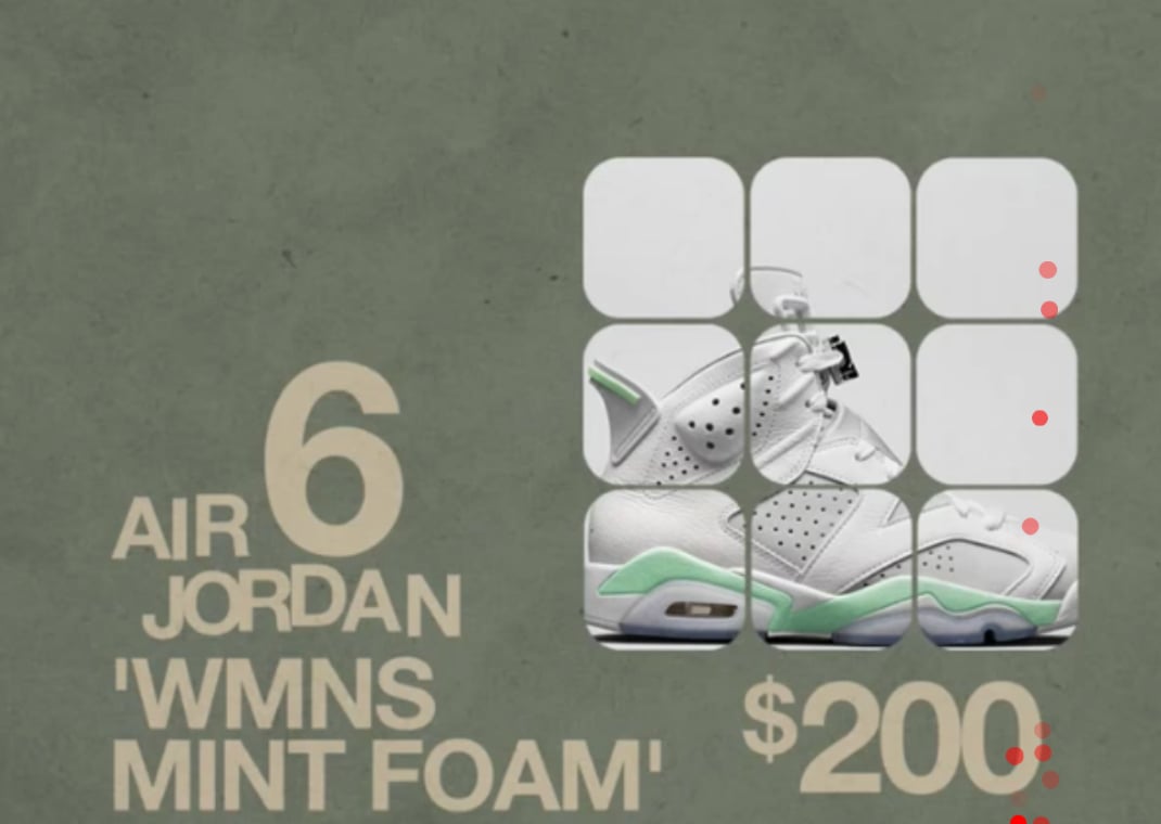 Air Jordan 6 Retro "Mint Foam" (W)