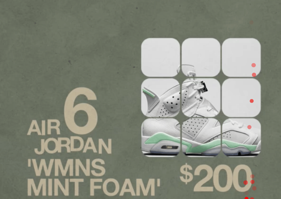 Air Jordan 6 Retro "Mint Foam" (W)