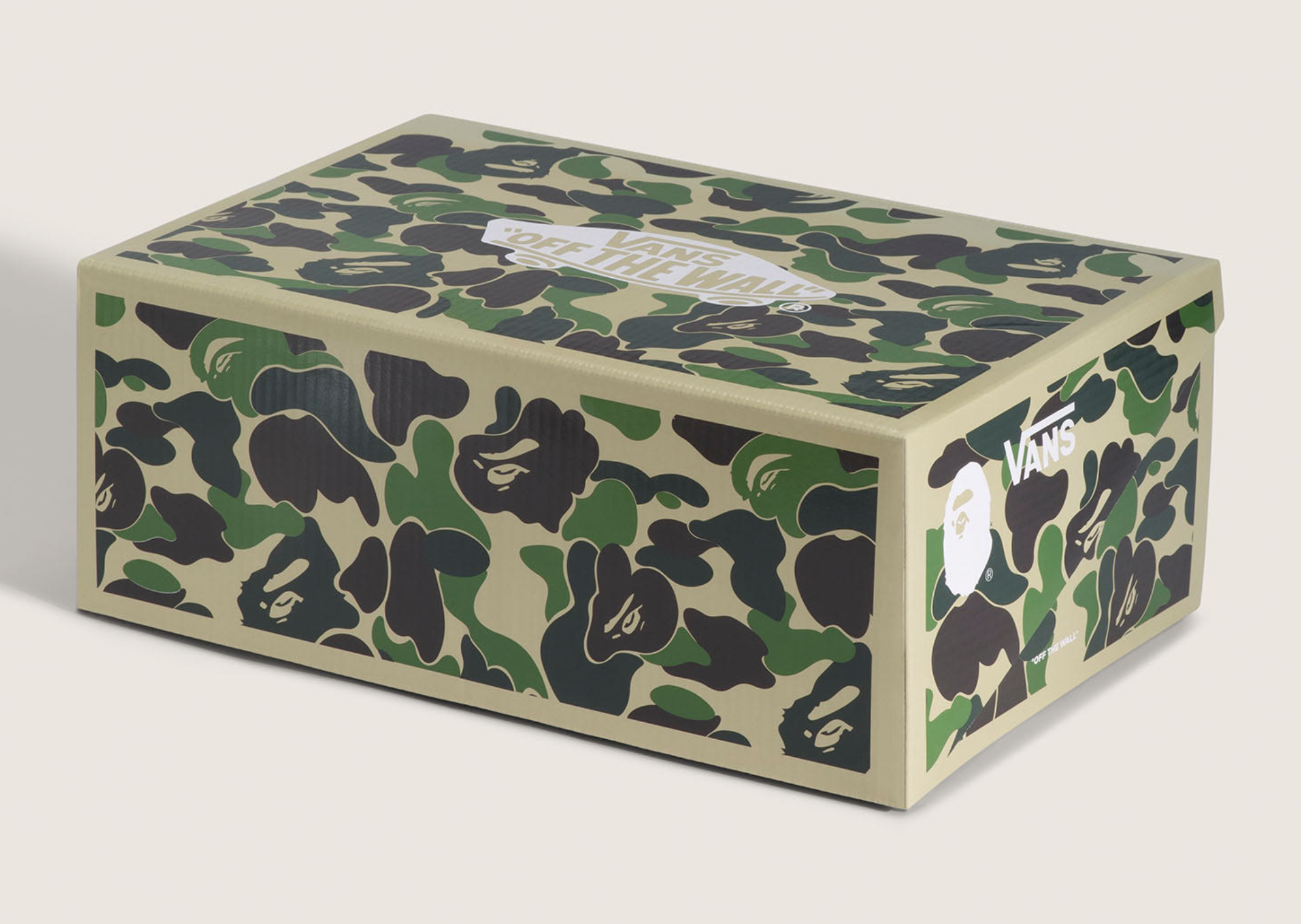 BAPE x Vans Knu Skool Camo Green Packaging