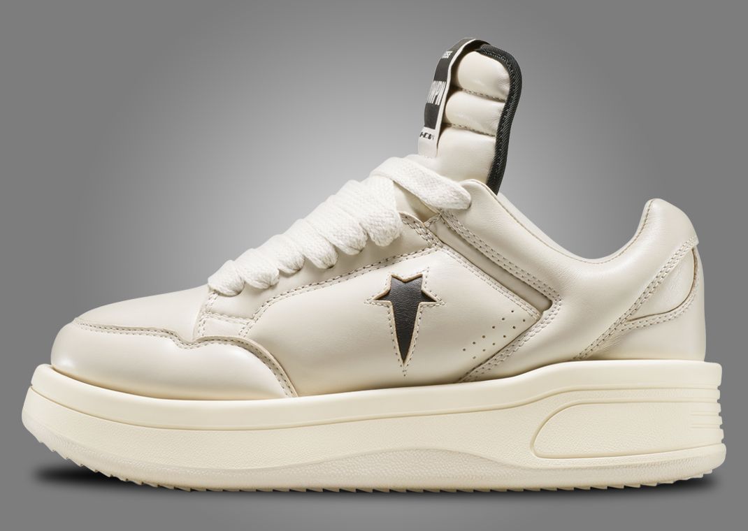 Rick Owens x Converse DRKSHDW TURBOWPN Ox Oyster Lateral