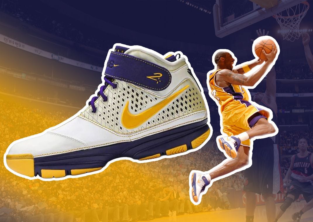Kobe Bryant in the Nike Kobe 2 Lakers Home