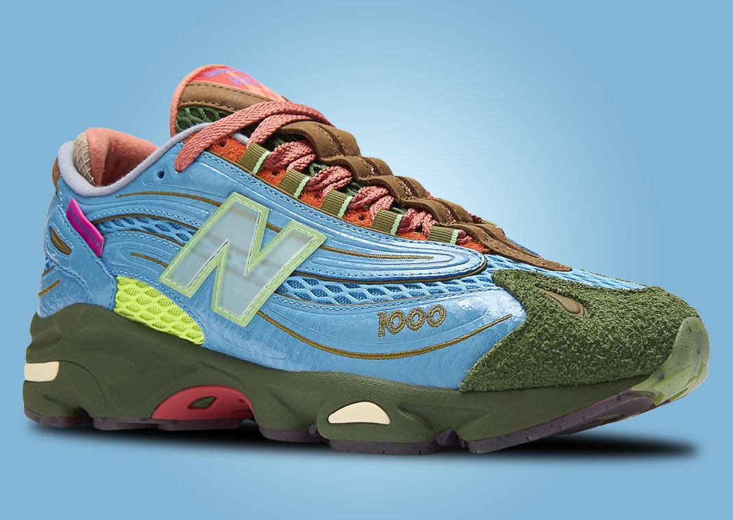 Salehe Bembury x New Balance 1000 Fog Be The Cloud Angle