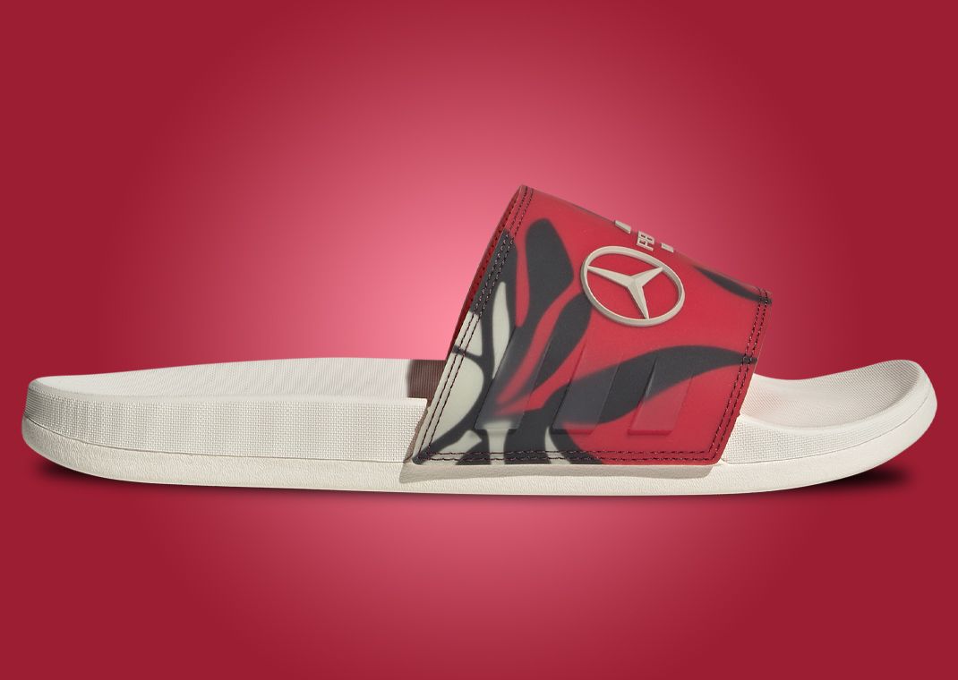 Mercedes AMG Petronas Formula One Team x adidas Adilette Comfort Slide Lateral