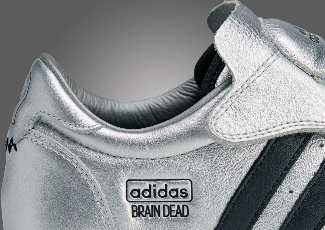 Brain Dead x adidas Taekwondo Metallic Silver - Heel Detail