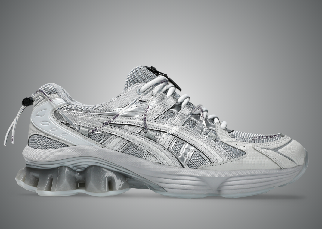 YOASOBI x Asics Gel-Kinetic Fluent Silver - Lateral