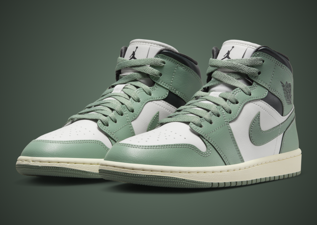 Air Jordan 1 Mid Jade Smoke (W) Angle