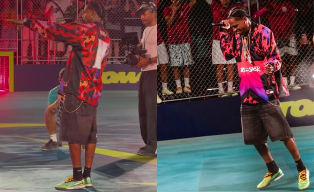 Travis Scott Popped out in Miami with a Phantom 6 Soccer Shoe That Looks Real Collabish