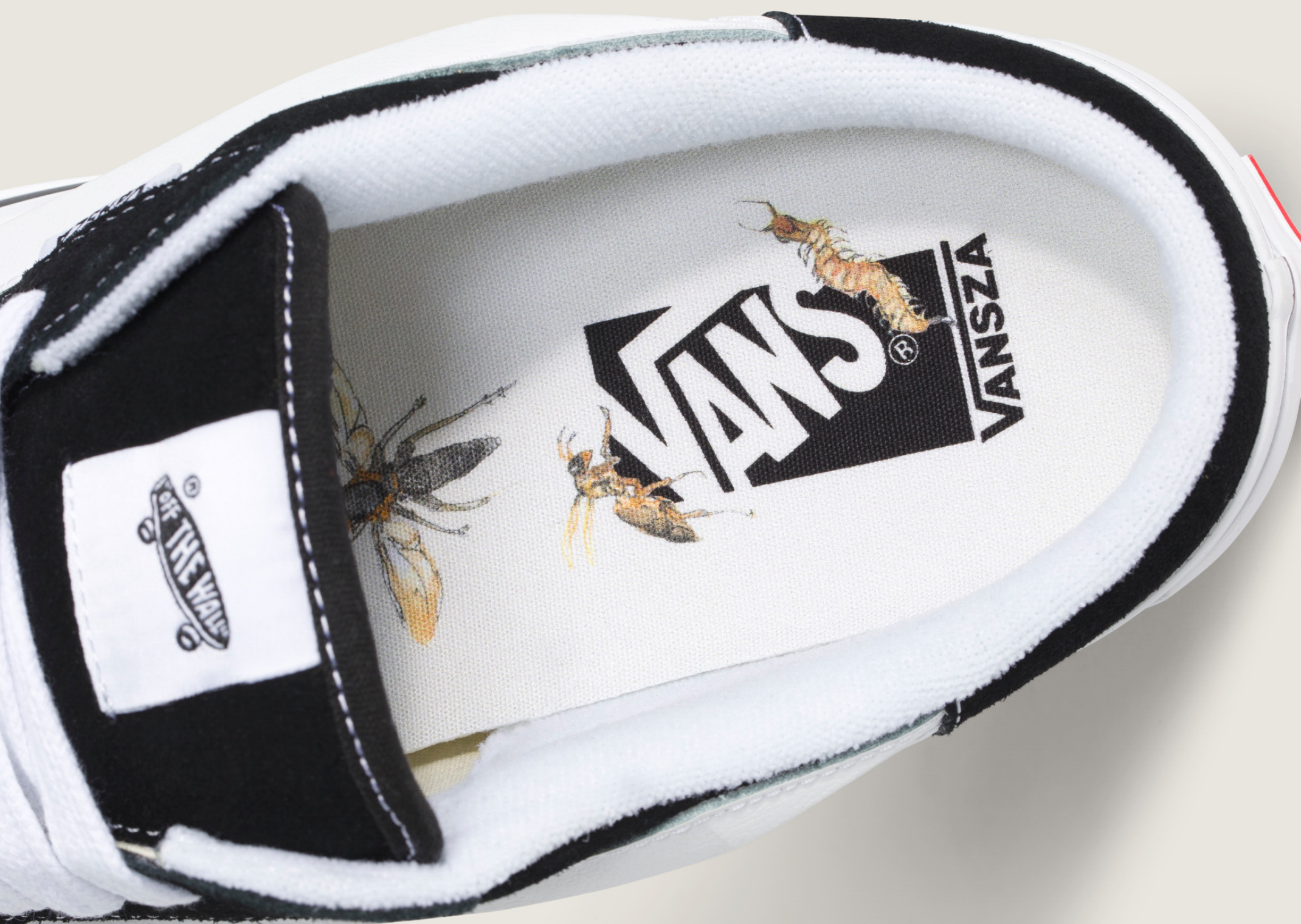SZA x Vansza Knu Skool Mule Black White Detail