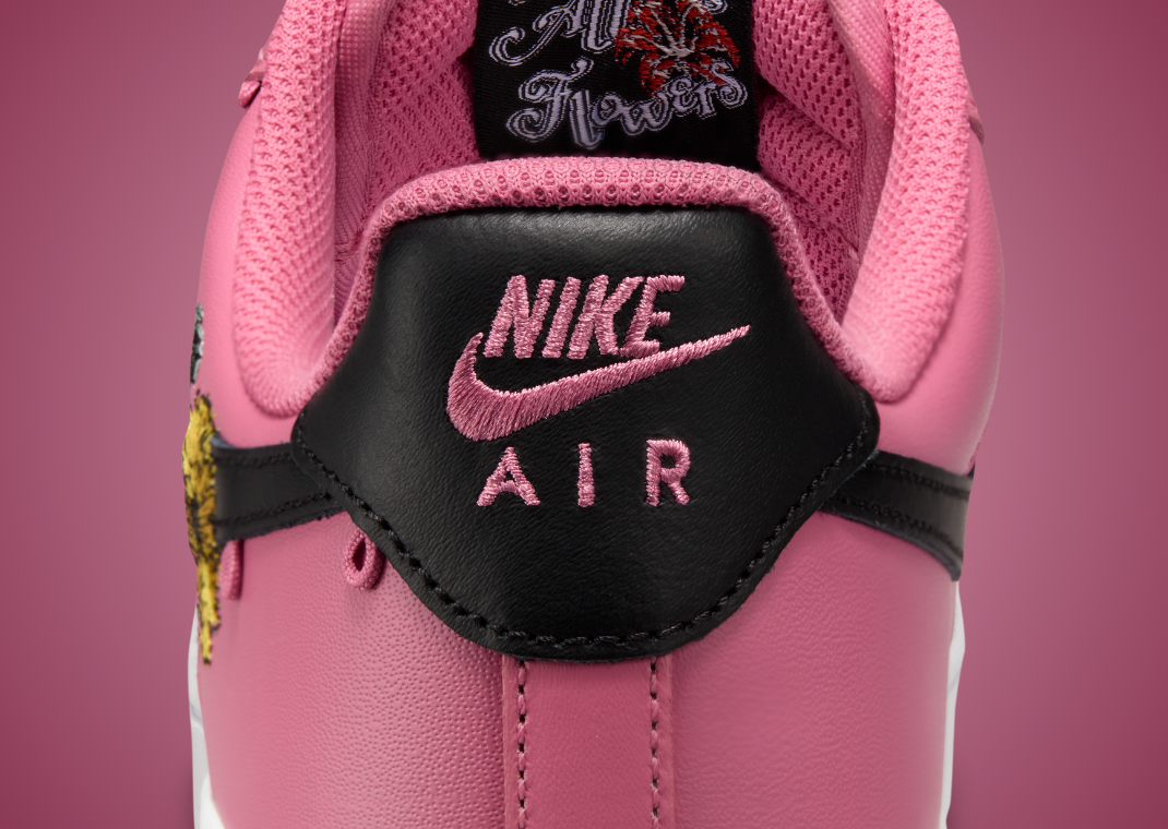 Nike Air Force 1 Low PRM Accepting All Flowers Peony - Heel Tab