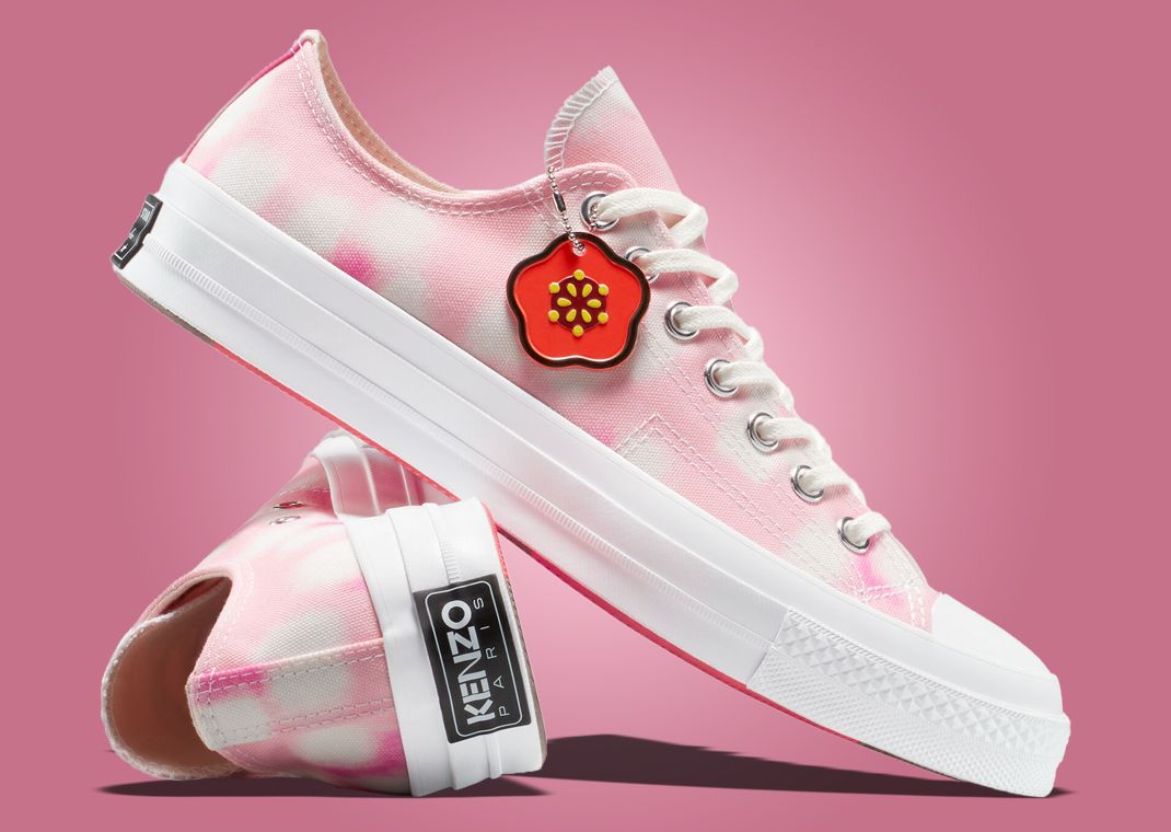 Kenzo x Converse Chuck Taylor Ox Hana Leopard Pink Cosmos Angle