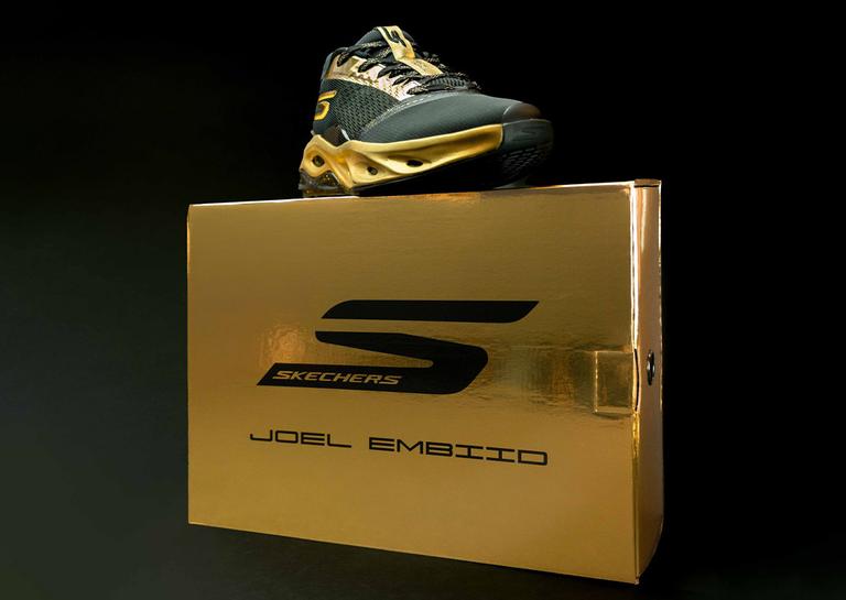 Skechers SKX Float Gold PE for Joel Embiid Packaging