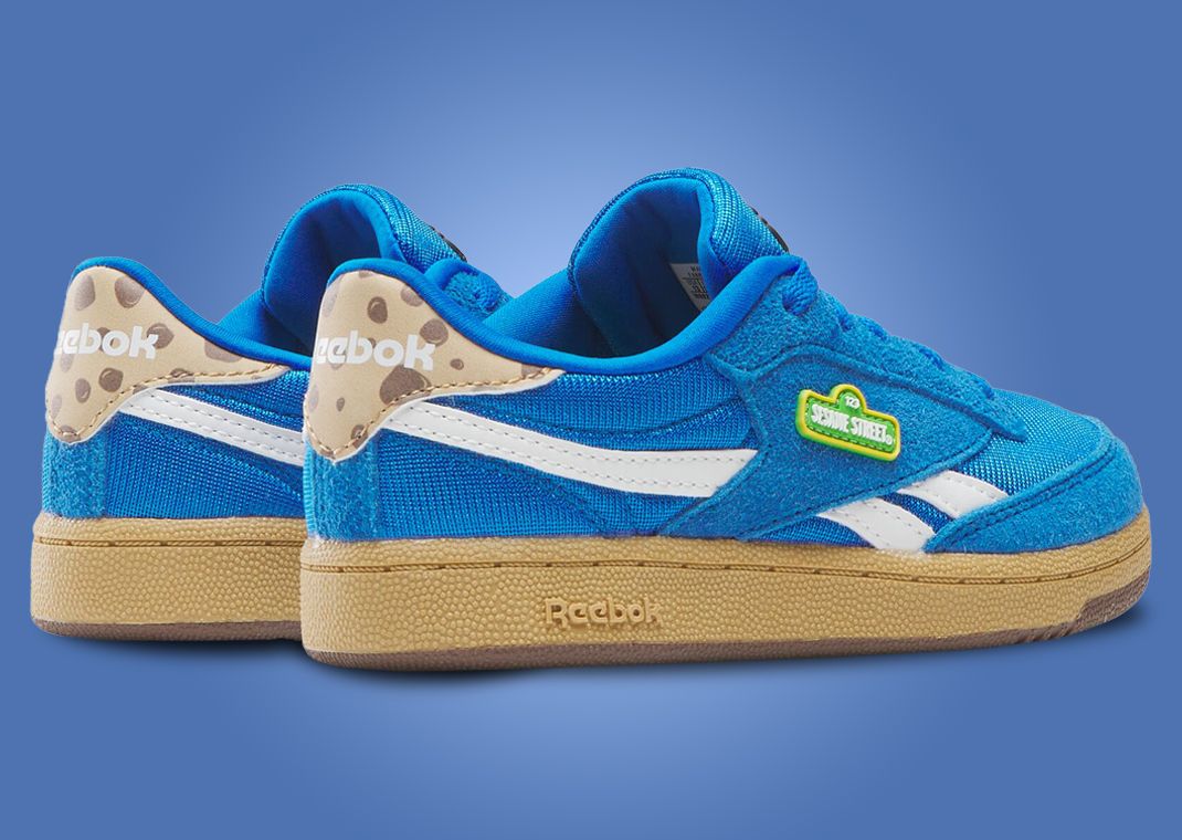 Sesame Street x Reebok Club C Revenge Cookie Monster Heel Angle