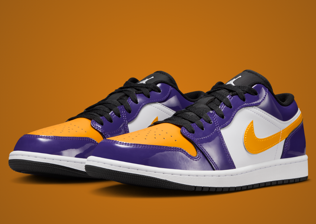 靴 Nike Air Jordan 1Low Lakers This Jordan 1 Low is Made for Lakers Fans