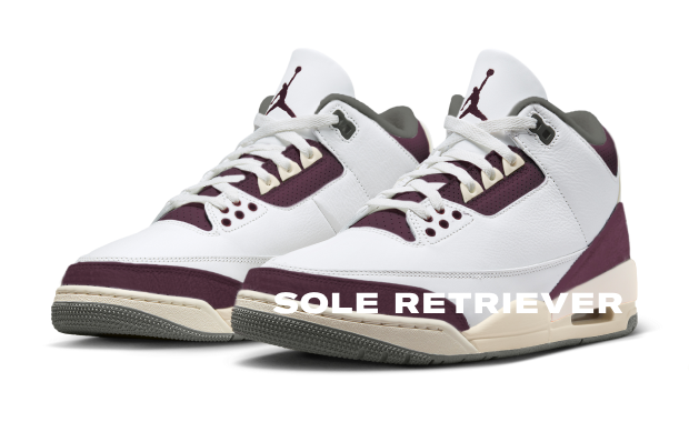 Jordan retro 3 burgundy clearance