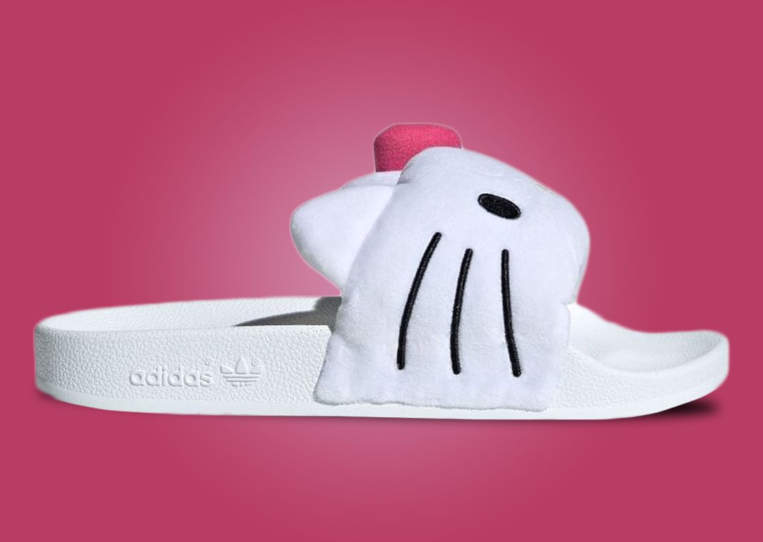 adidas x Hello Kitty ☆ Adilette Slide ‘White’ New Adidas Originals × HELLO KITTY / Adilette Slides JAPAN