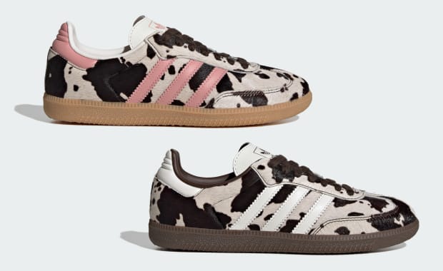 Chocolate or Strawberry? Milky adidas Cow Print Samba Pack is a Full Serving of Calcium 
