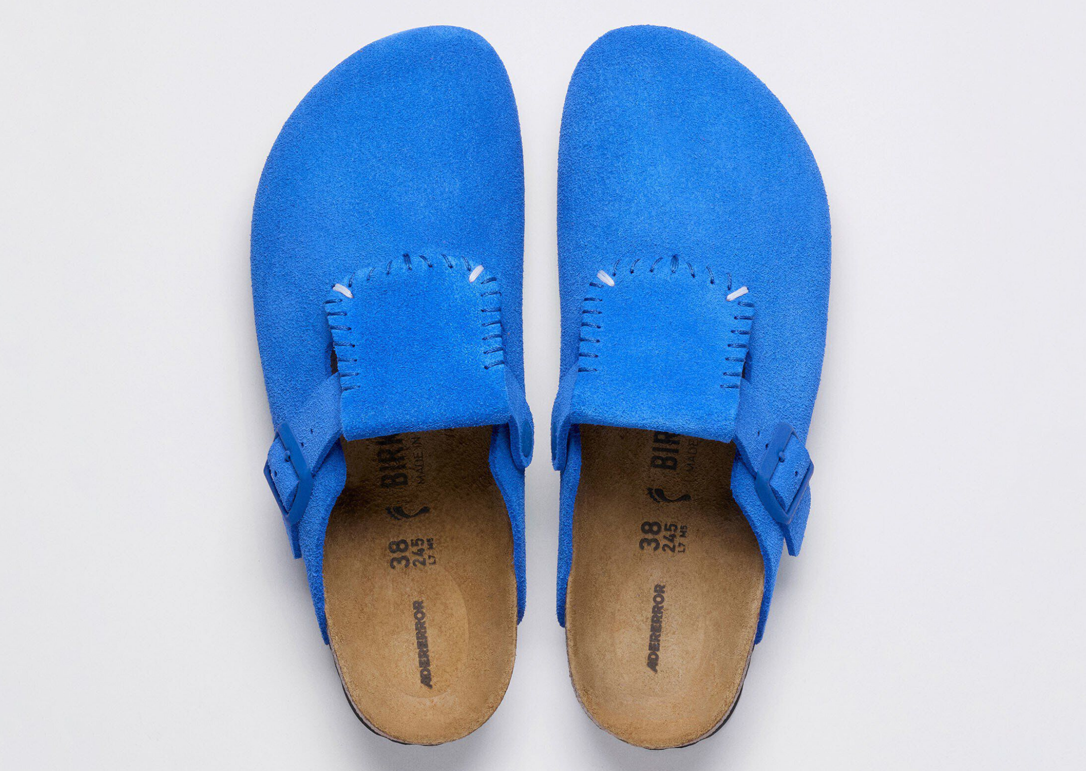 Ader Error x Birkenstock Boston Flap LEVEL Blue - Top