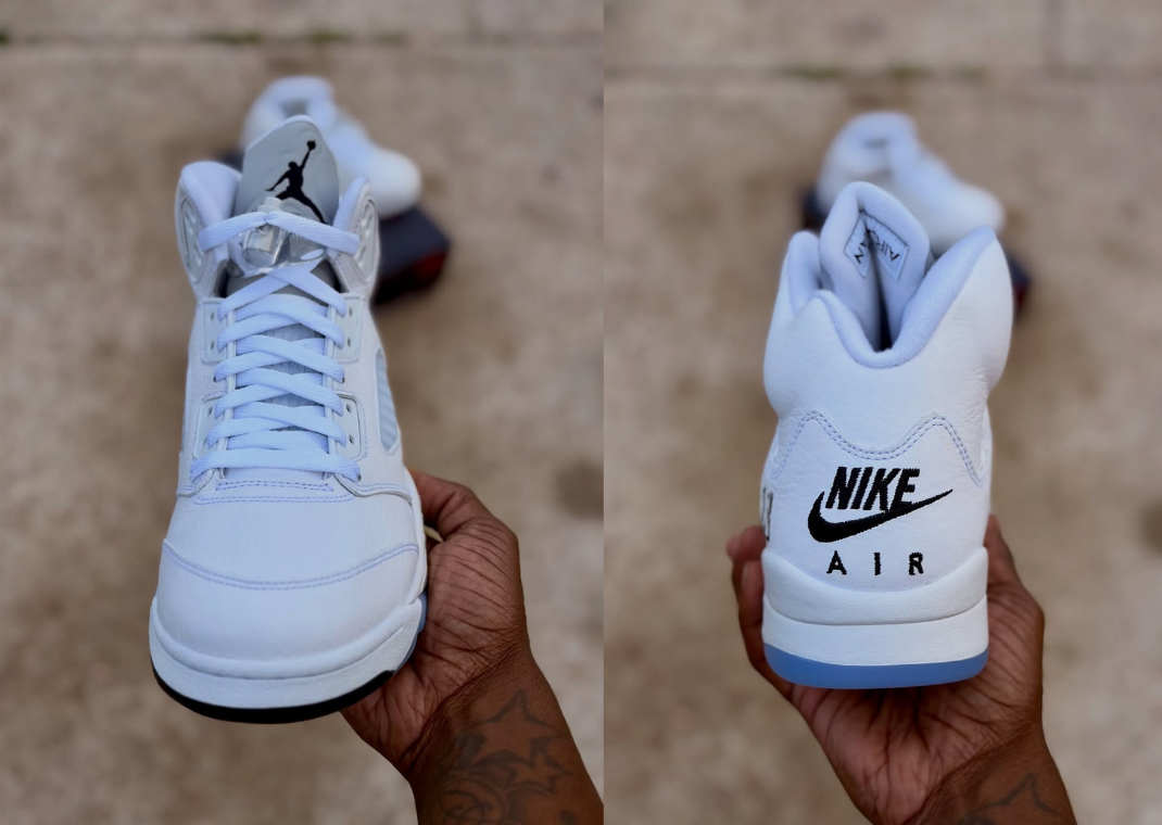 Air Jordan 5 Retro White Metallic