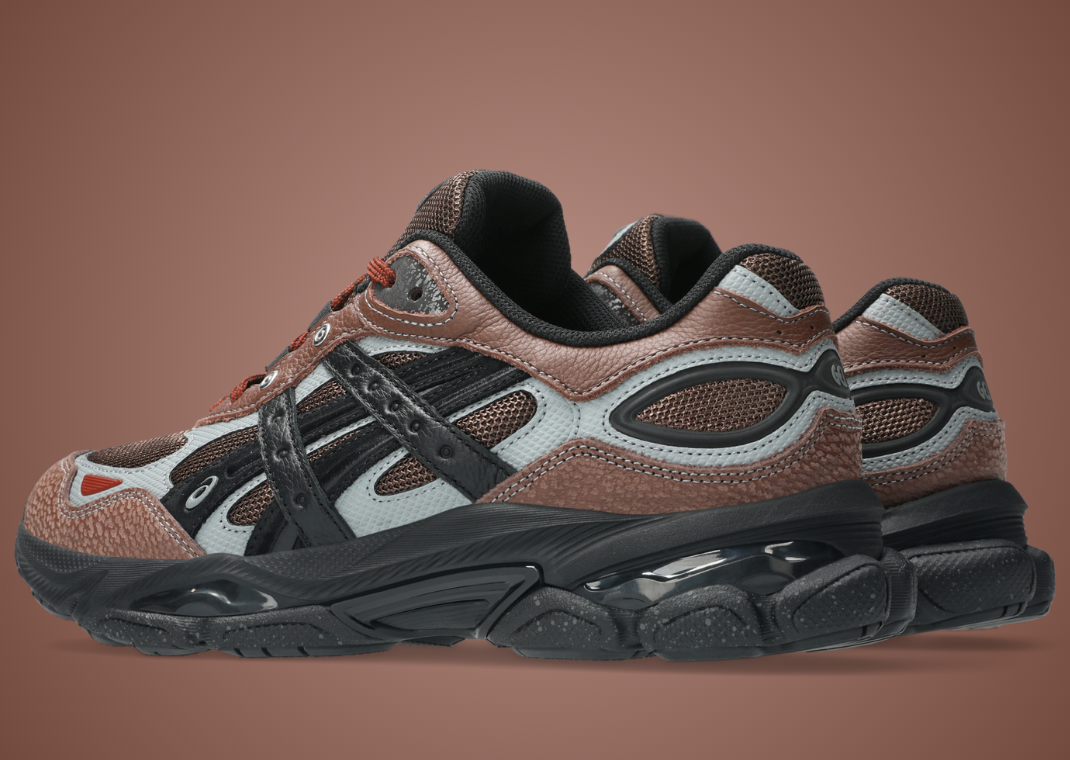 HAL Studios x Asics Gel-NYC 2.0 SSHS Brown Heel Angle